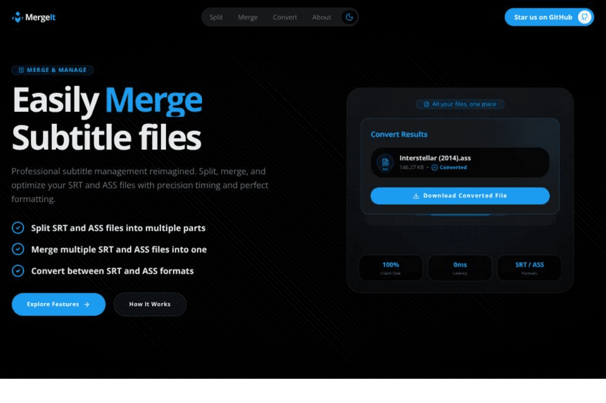 MergeIt project preview